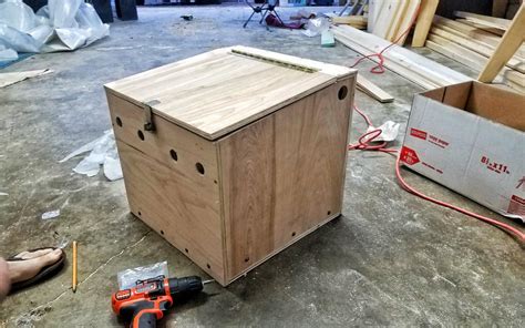 plywood battery box diy